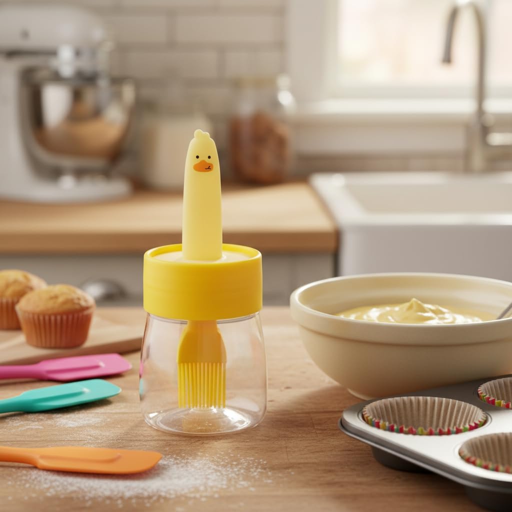 Oil Dispenser Bottle With Silicone Brush 200ml