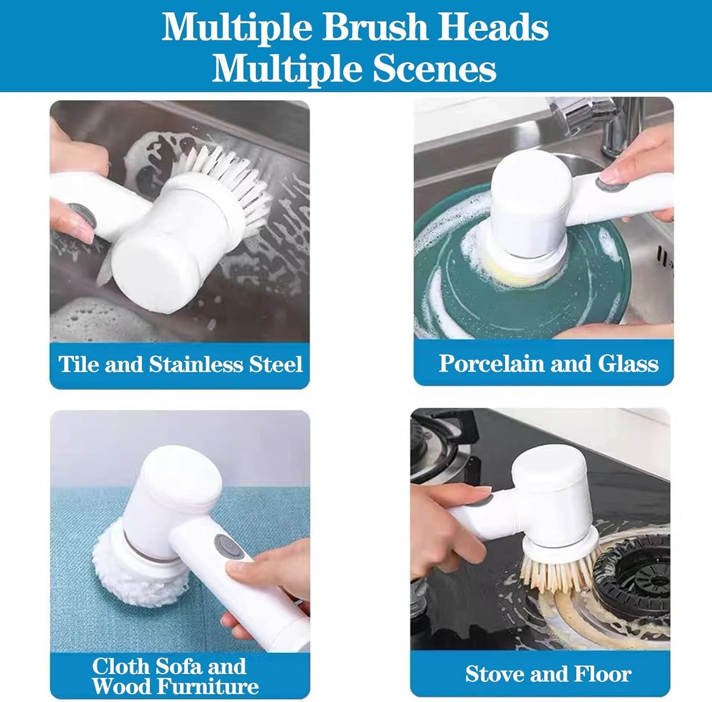Rechargeable Multifunctional Handheld Magic Brush Cleaner