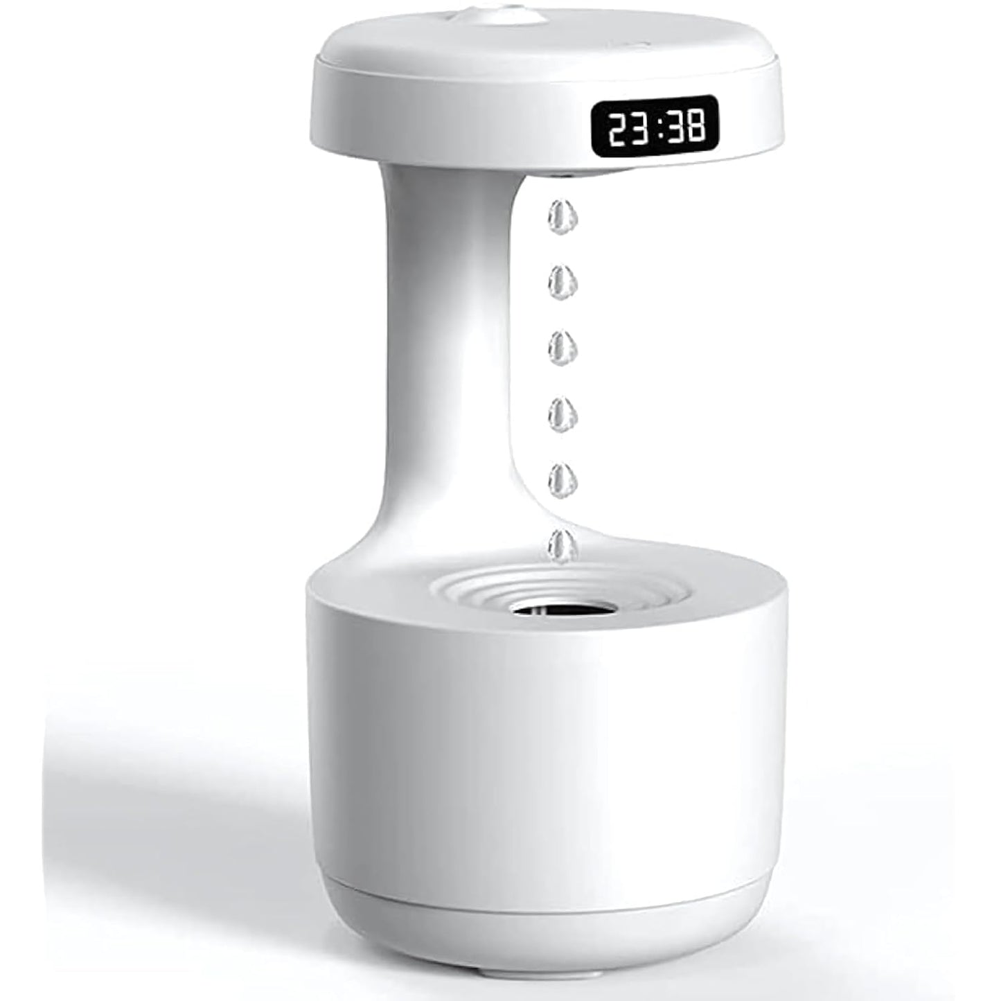 Anti-Gravity Cool Mist Humidifier with LED Clock Display – Ultrasonic Oil Diffuser