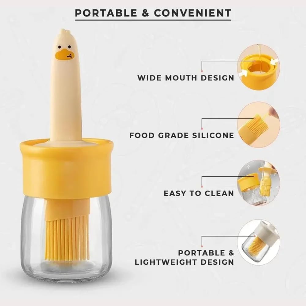 Oil Dispenser Bottle With Silicone Brush 200ml