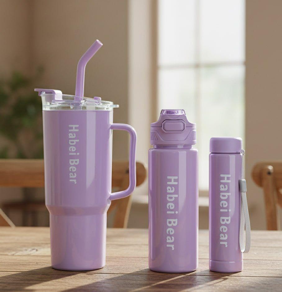 Plastic Tumbler Set, 1200ml/800ml/300ml, (Multicolor)