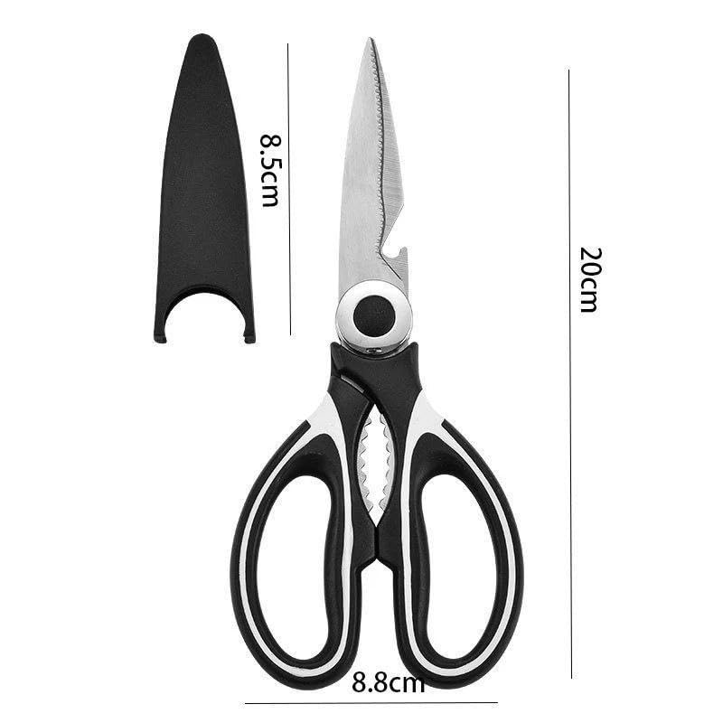 Kitchen Scissor Multi-Purpose Stainless Steel Shears With Bottle Opener Fish Cutting Stainless Steel Scissor