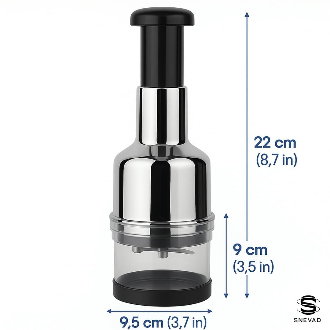 Hand Press Garlic Chopper, Manual Vegetable Cutter