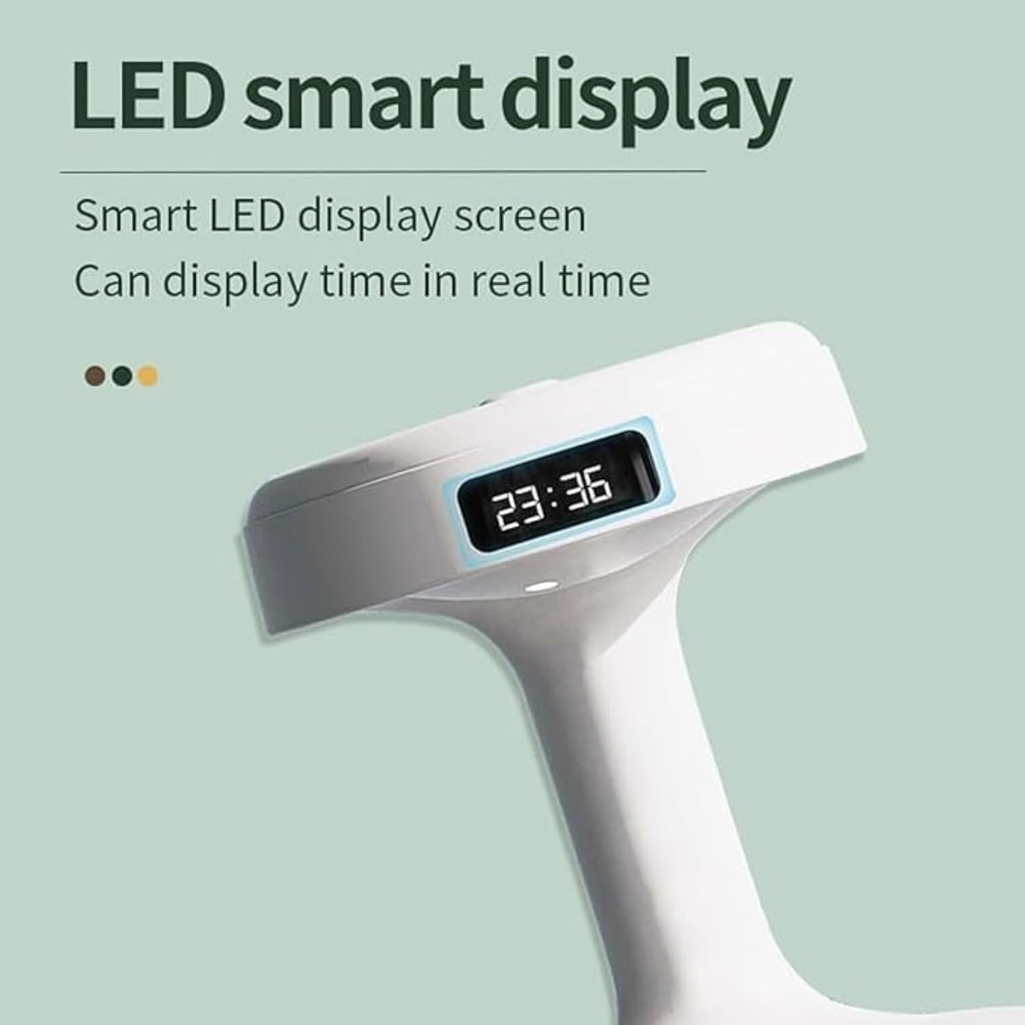 Anti-Gravity Cool Mist Humidifier with LED Clock Display – Ultrasonic Oil Diffuser