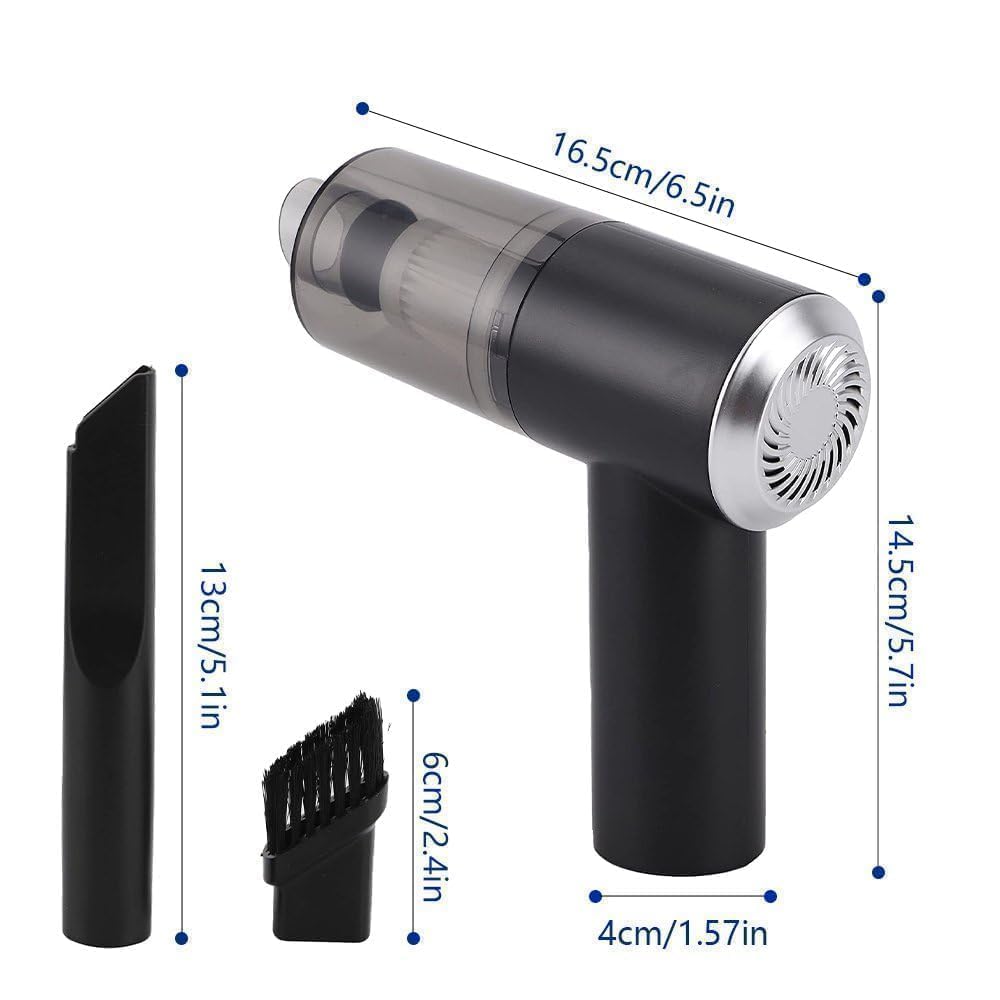 3 in 1 Vacuum Cleaner with Blower for Home. Cordless Car Vacuum Cleaner, USB Rechargeable Cleaner for Car Outdoor Office Handheld Computer, Laptop, Car