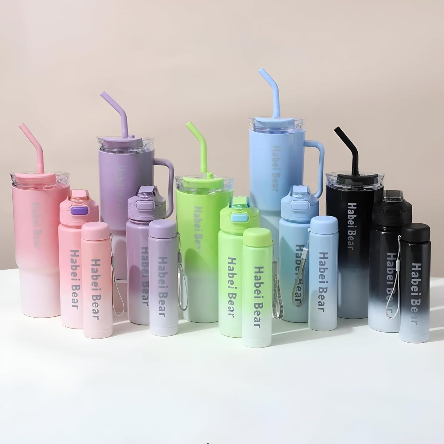 Plastic Tumbler Set, 1200ml/800ml/300ml, (Multicolor)
