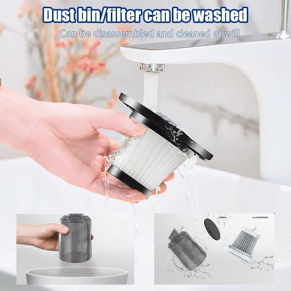 3 in 1 Vacuum Cleaner with Blower for Home. Cordless Car Vacuum Cleaner, USB Rechargeable Cleaner for Car Outdoor Office Handheld Computer, Laptop, Car