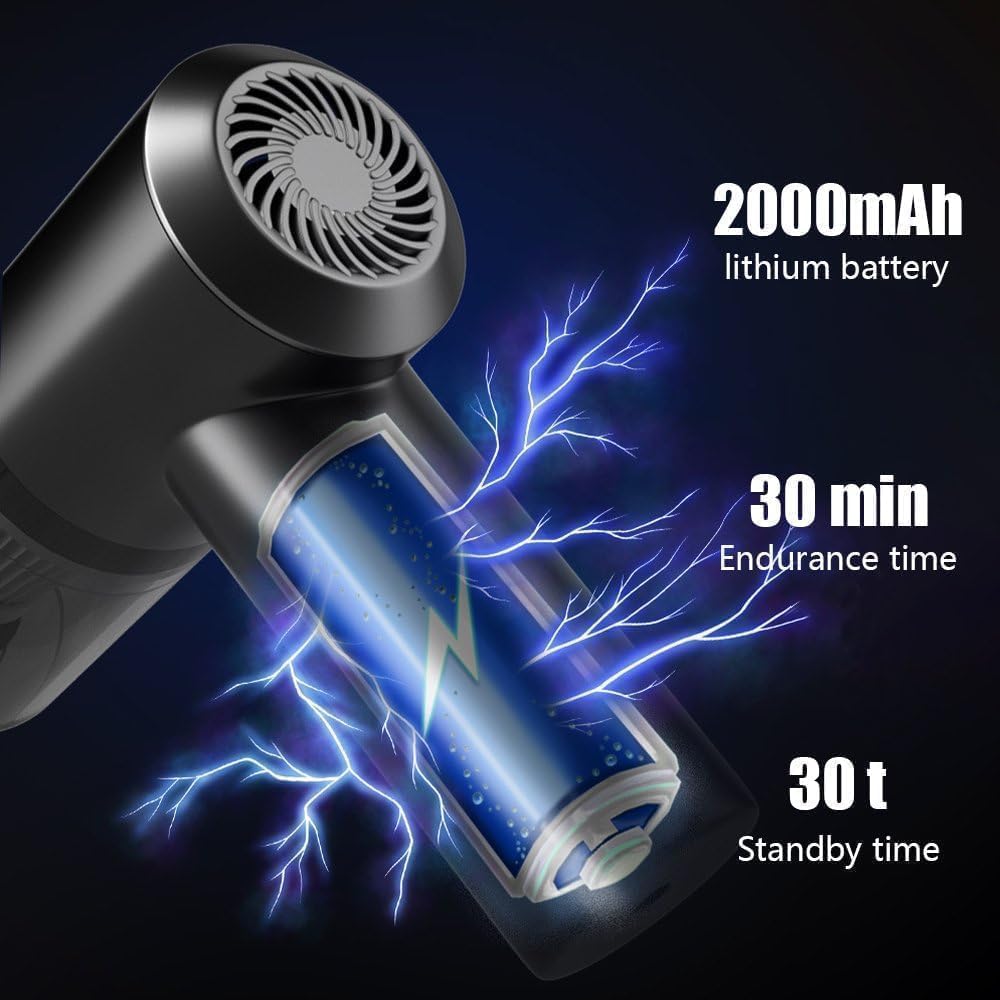 3 in 1 Vacuum Cleaner with Blower for Home. Cordless Car Vacuum Cleaner, USB Rechargeable Cleaner for Car Outdoor Office Handheld Computer, Laptop, Car