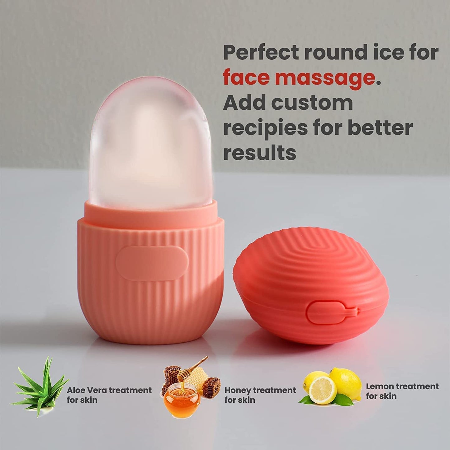 Silicone Face Ice Roller for Men & Women – Reusable & Unbreakable Face Massager for Glowing Skin