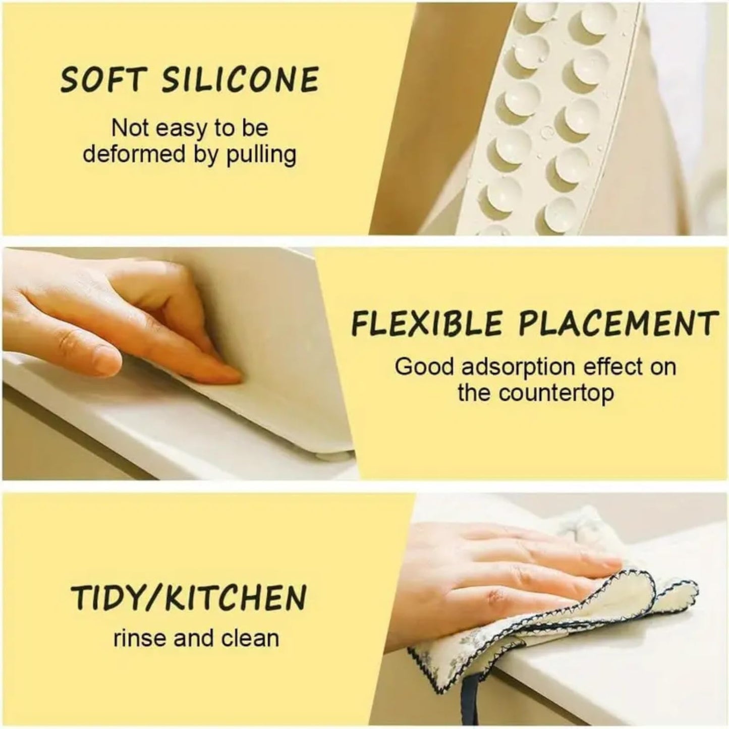 Silicone Sink Splash Guard – Kitchen Water Deflector Strip for Sink Edge (Multicolor)