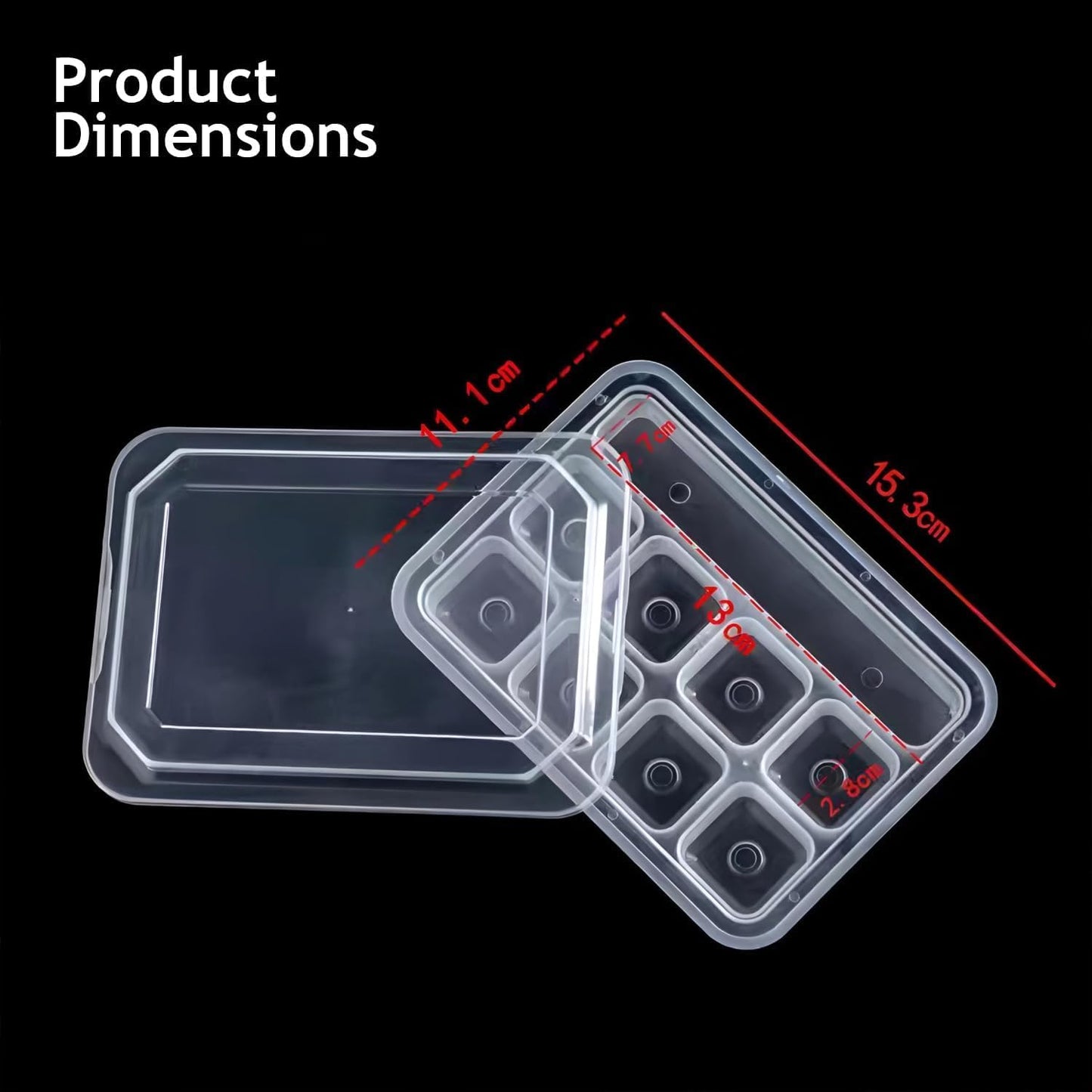 8Pcs Stainless Steel Reusable Whiskey Stones Ice Cubes with Tongs & Container
