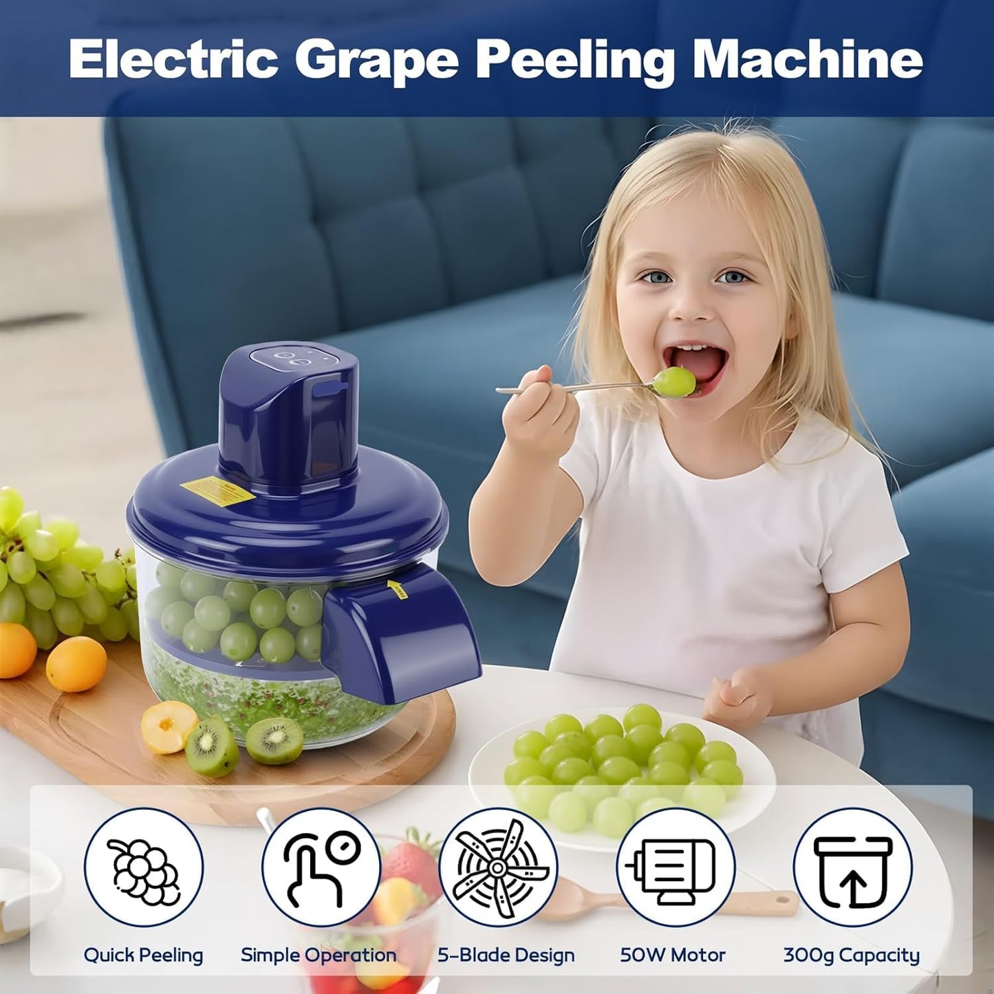 One-Touch Automatic Peeler – Peel Fruits & Vegetable in Seconds
