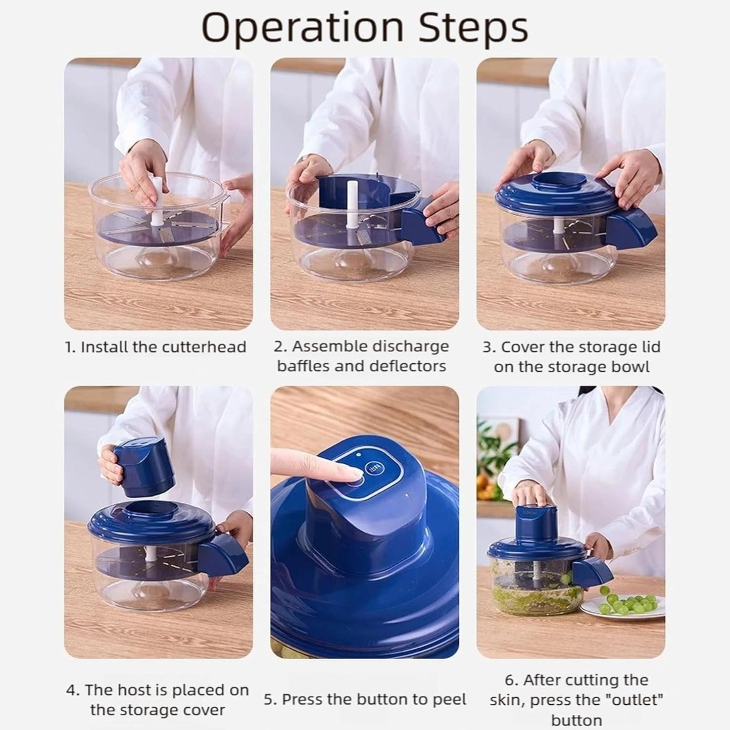 One-Touch Automatic Peeler – Peel Fruits & Vegetable in Seconds