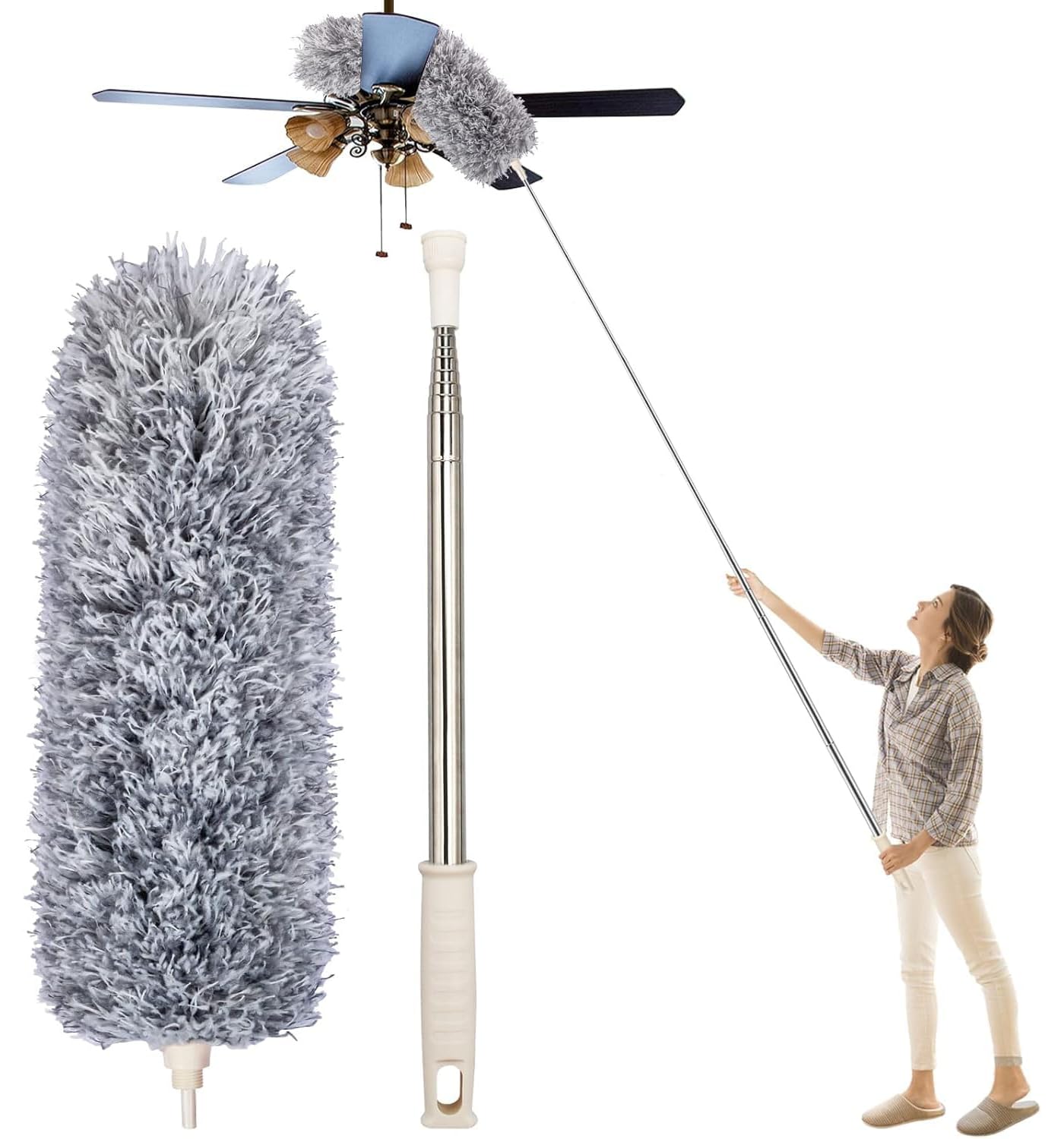 Extendable Washable Microfiber Cleaning Duster