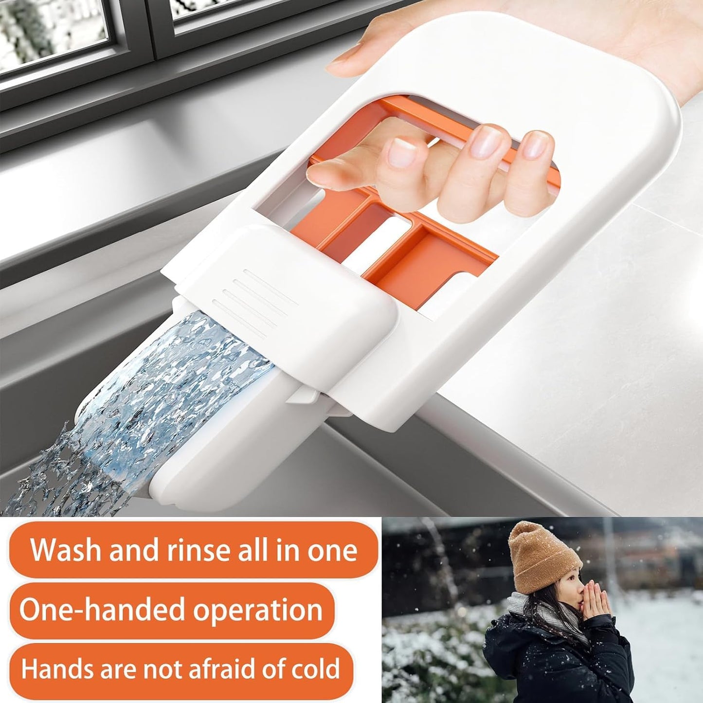 Mini Foldable Desktop Sponge Mop, Portable Handheld Self-Squeeze Cleaning Mop, Wet & Dry Cleaning Tool for Kitchen, Bathroom, Tiles, Glass, Window, Desk & Small Spaces