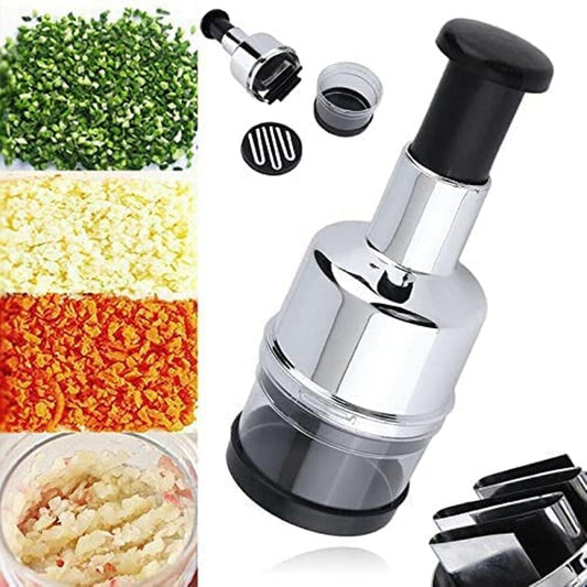 Hand Press Garlic Chopper, Manual Vegetable Cutter
