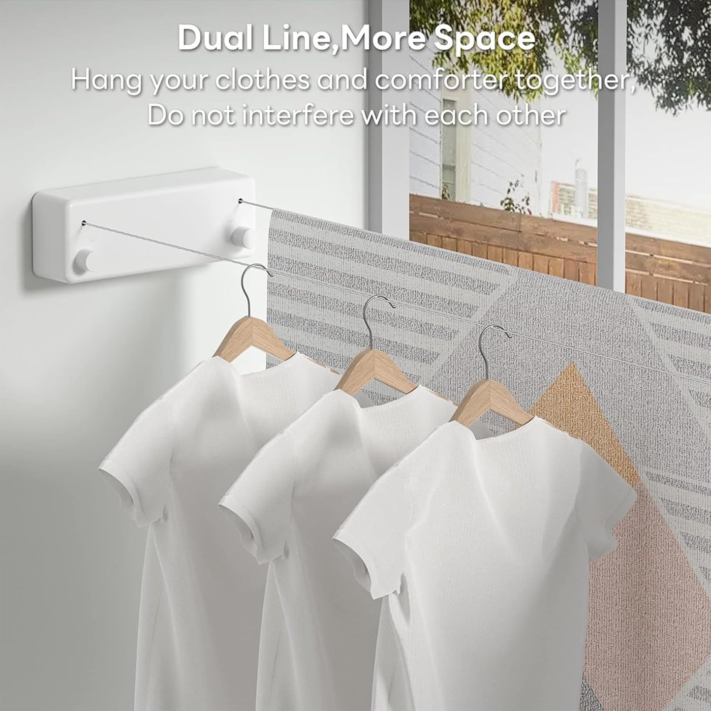 Retractable Cloth line For Drying Clothes Indoor & Outdoor