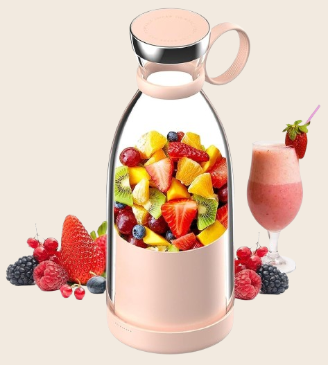 Mini Bottle Shape Juicer Mixer, 4 Blade Juicer, Mini Usb Grinder Mixer, Portable Electric Usb Juice Maker/Personal Size Blender For Juices, Shakes And Smoothies With 4 Blades